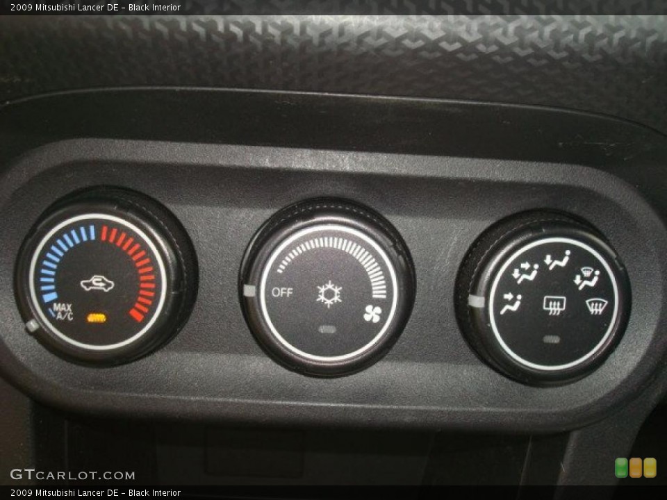 Black Interior Controls for the 2009 Mitsubishi Lancer DE #39945798