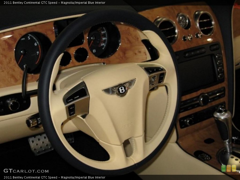 Magnolia/Imperial Blue Interior Steering Wheel for the 2011 Bentley Continental GTC Speed #39947298