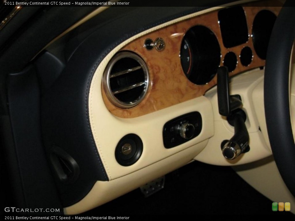 Magnolia/Imperial Blue Interior Controls for the 2011 Bentley Continental GTC Speed #39947314
