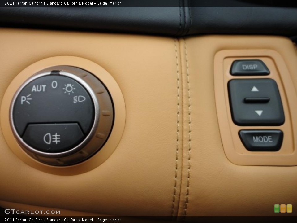 Beige Interior Controls for the 2011 Ferrari California  #39948014