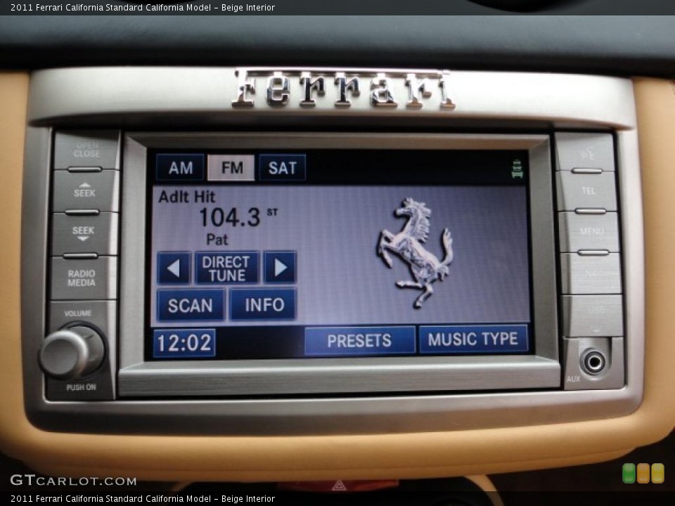 Beige Interior Controls for the 2011 Ferrari California  #39948027
