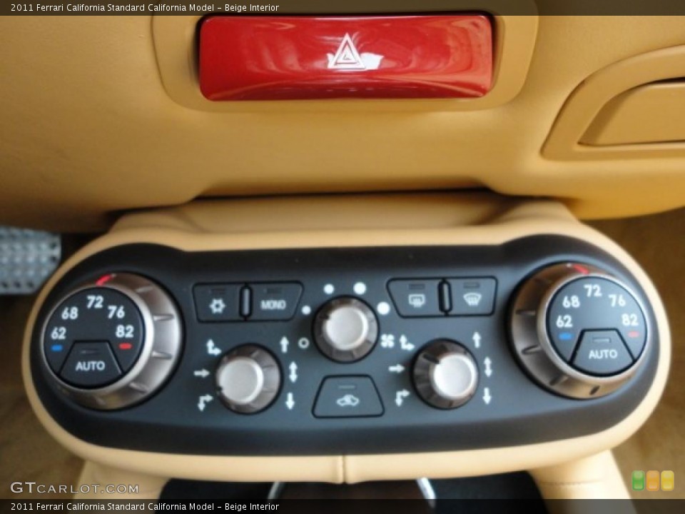Beige Interior Controls for the 2011 Ferrari California  #39948054