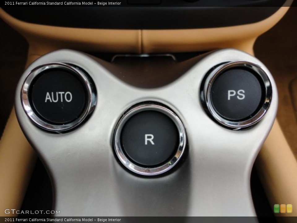 Beige Interior Controls for the 2011 Ferrari California  #39948086