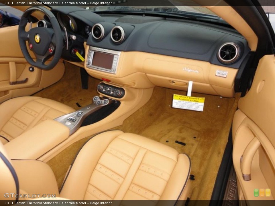 Beige Interior Dashboard for the 2011 Ferrari California  #39948122