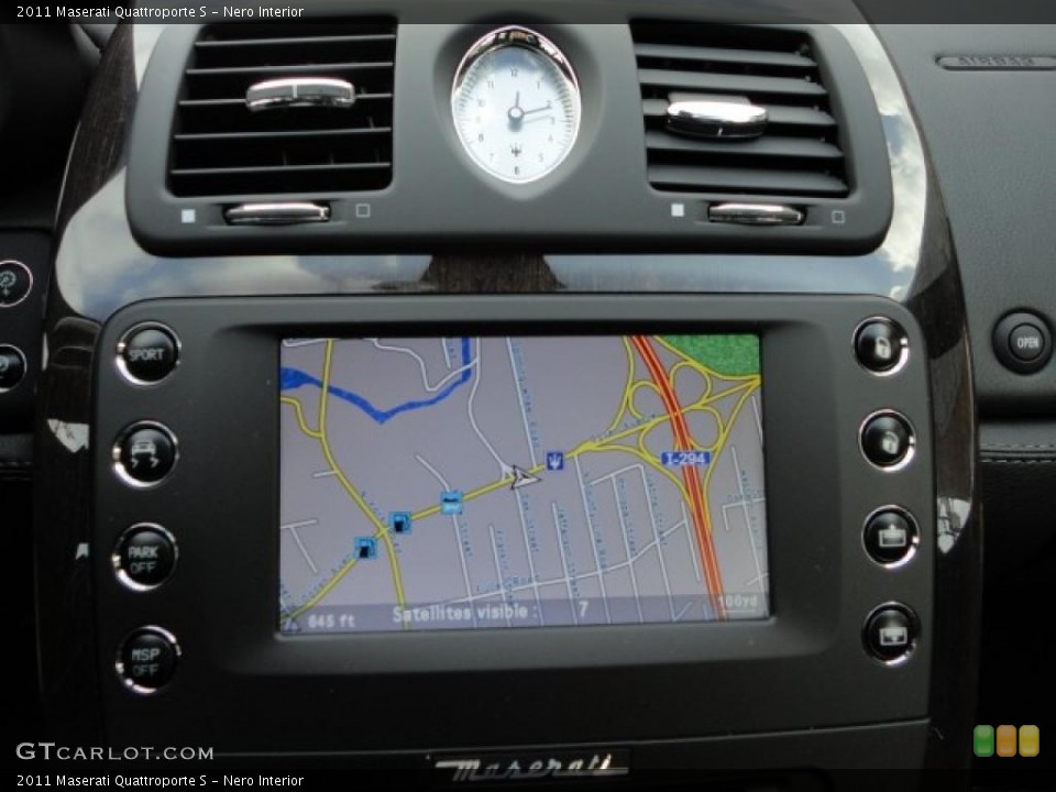 Nero Interior Navigation for the 2011 Maserati Quattroporte S #39949134