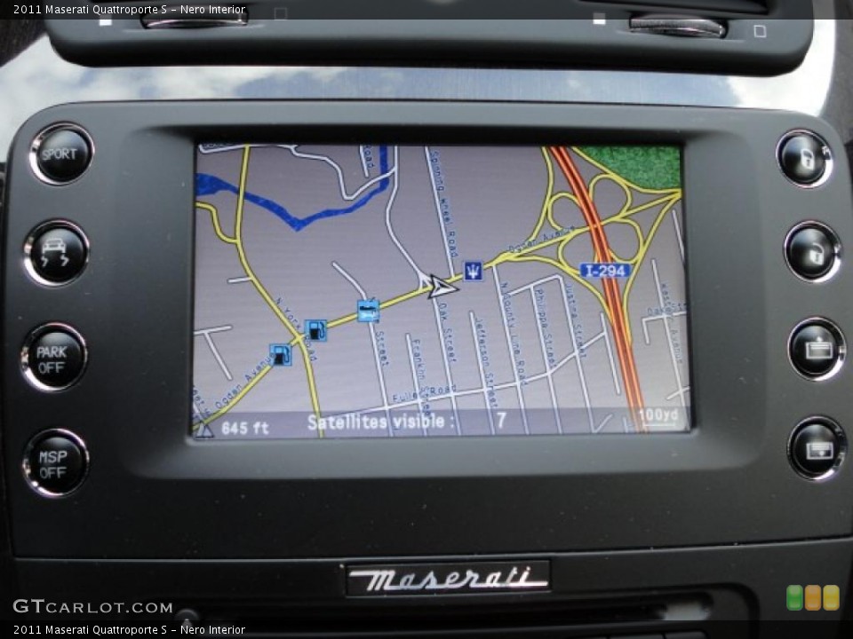 Nero Interior Navigation for the 2011 Maserati Quattroporte S #39949146