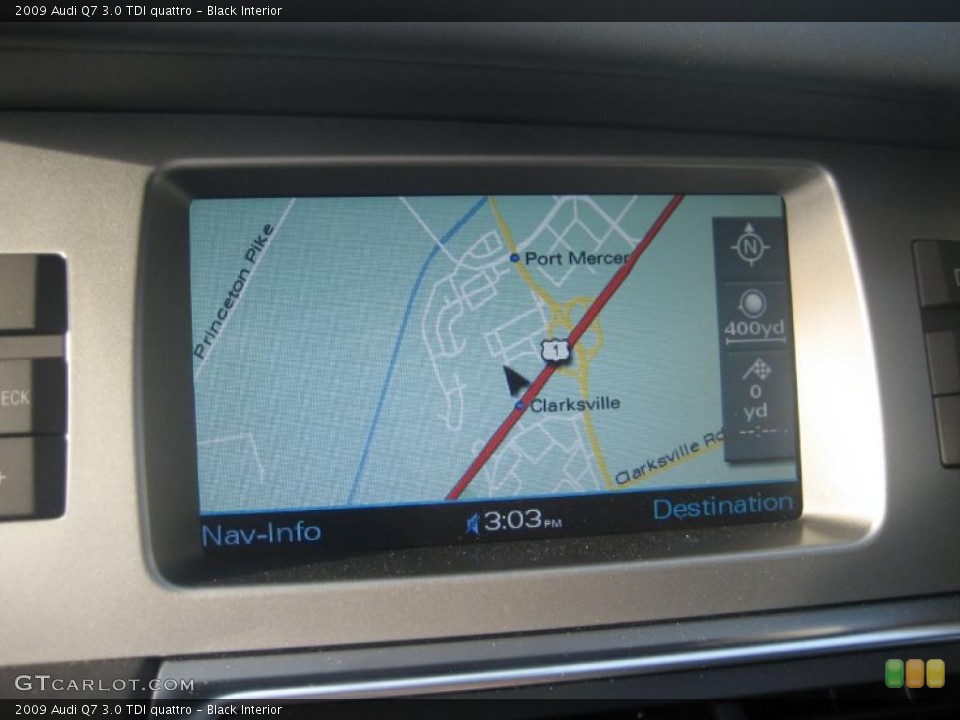 Black Interior Navigation for the 2009 Audi Q7 3.0 TDI quattro #39949554