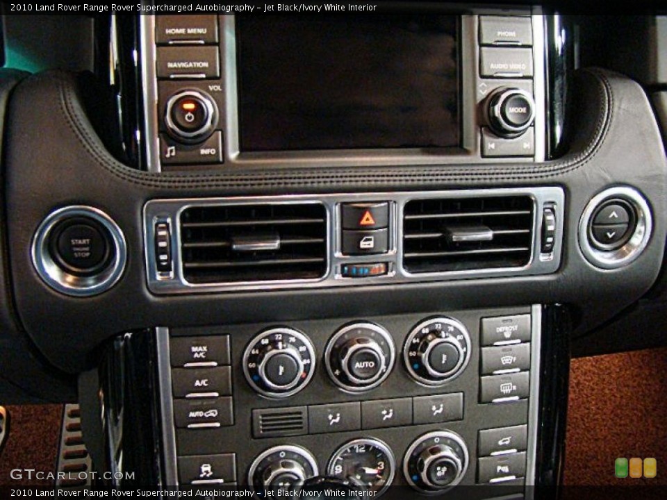 Jet Black/Ivory White Interior Controls for the 2010 Land Rover Range Rover Supercharged Autobiography #39950634