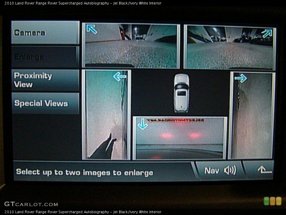 Jet Black/Ivory White Interior Controls for the 2010 Land Rover Range Rover Supercharged Autobiography #39950678