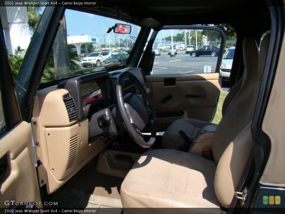 Camel Beige Interior Photo for the 2002 Jeep Wrangler Sport 4x4 #39950934