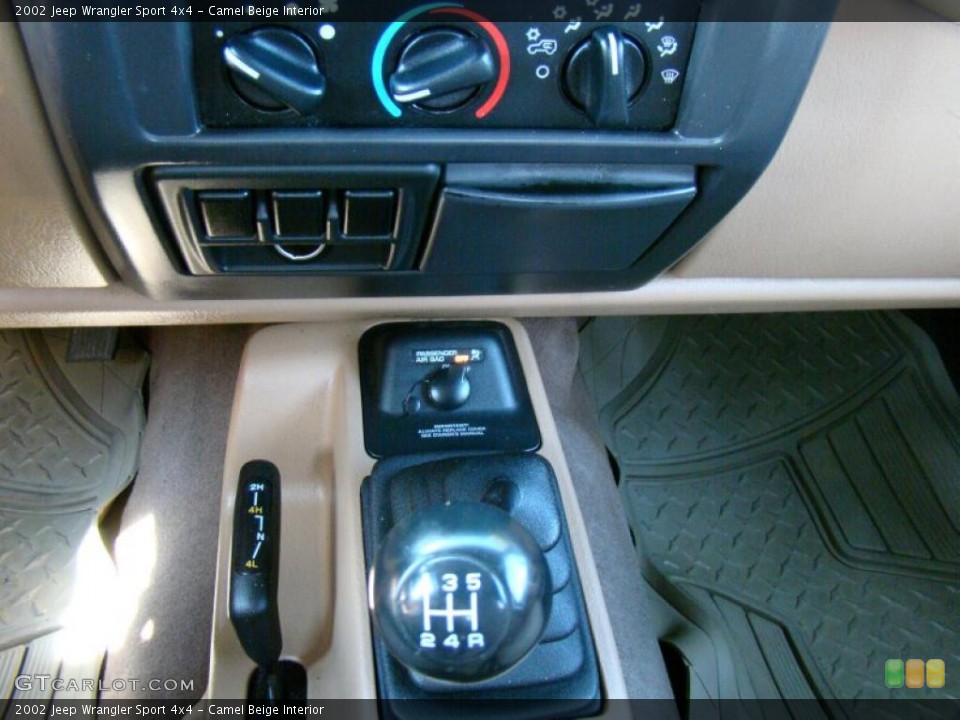 Camel Beige Interior Transmission for the 2002 Jeep Wrangler Sport 4x4 #39951090