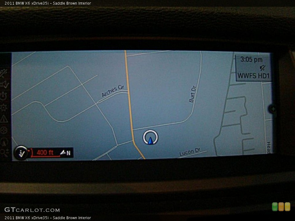 Saddle Brown Interior Navigation for the 2011 BMW X6 xDrive35i #39952174