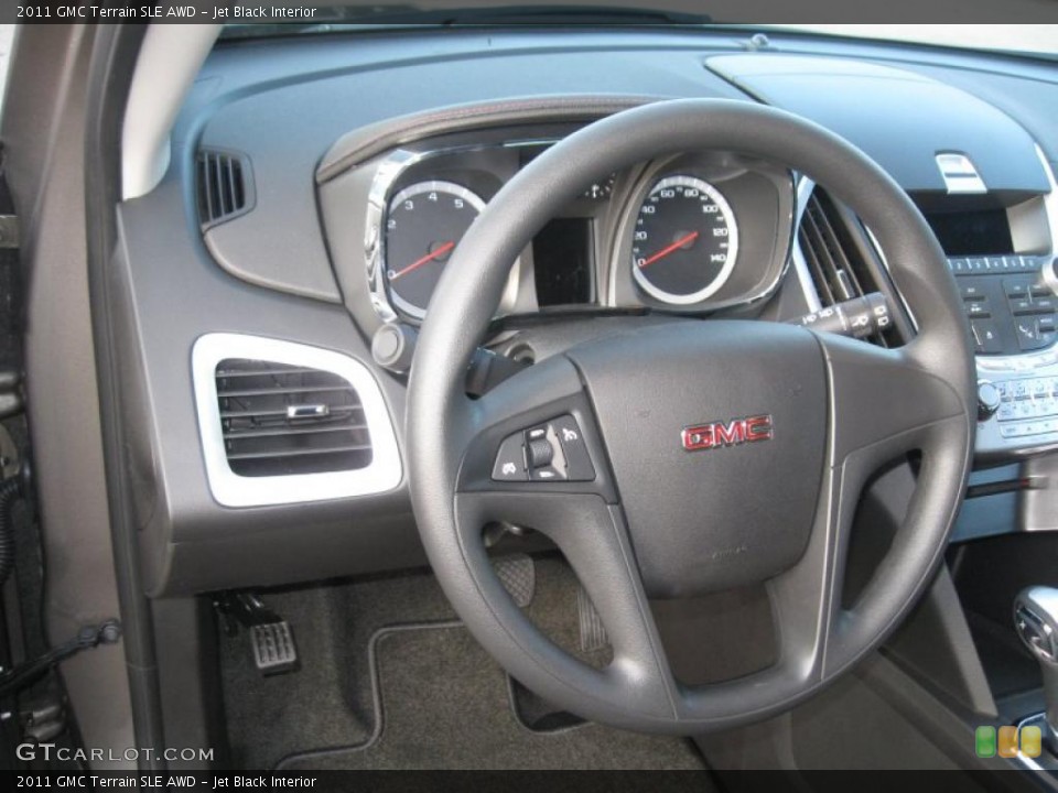 Jet Black Interior Steering Wheel for the 2011 GMC Terrain SLE AWD #39952526