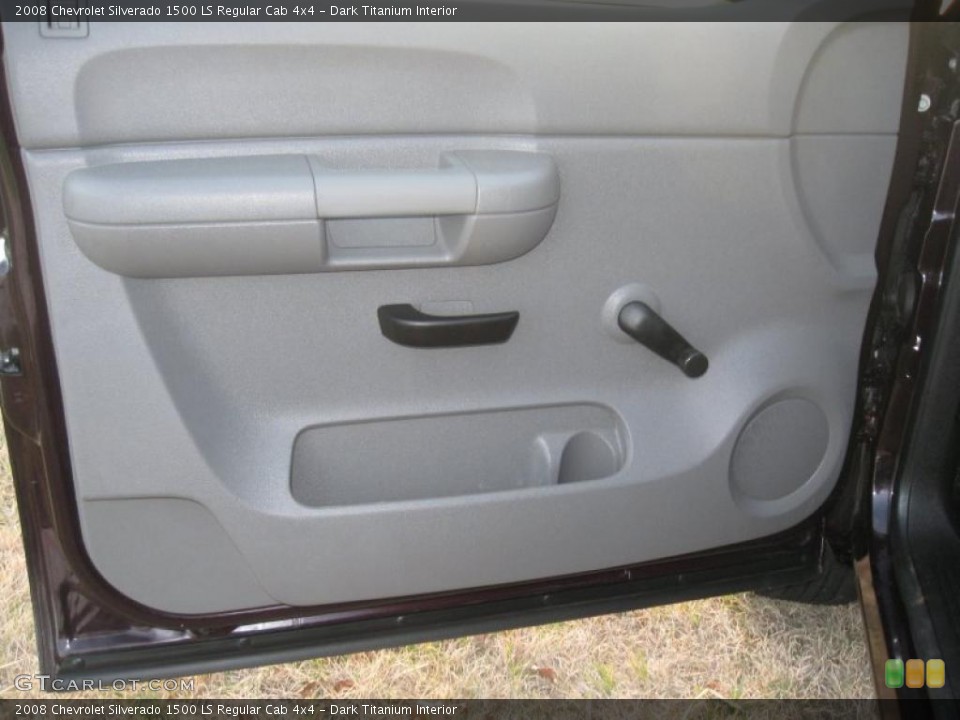 Dark Titanium Interior Door Panel for the 2008 Chevrolet Silverado 1500 LS Regular Cab 4x4 #39953122
