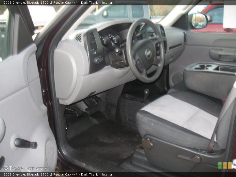 Dark Titanium Interior Prime Interior for the 2008 Chevrolet Silverado 1500 LS Regular Cab 4x4 #39953138