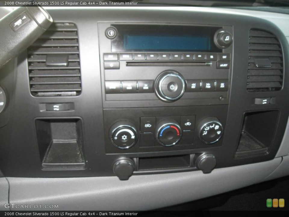 Dark Titanium Interior Controls for the 2008 Chevrolet Silverado 1500 LS Regular Cab 4x4 #39953170