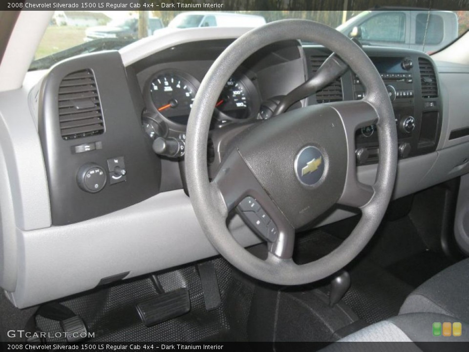 Dark Titanium Interior Dashboard for the 2008 Chevrolet Silverado 1500 LS Regular Cab 4x4 #39953182