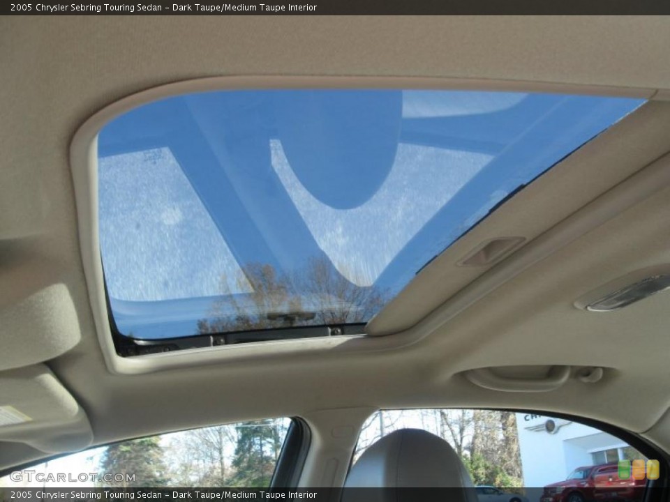 Dark Taupe/Medium Taupe Interior Sunroof for the 2005 Chrysler Sebring Touring Sedan #39953550
