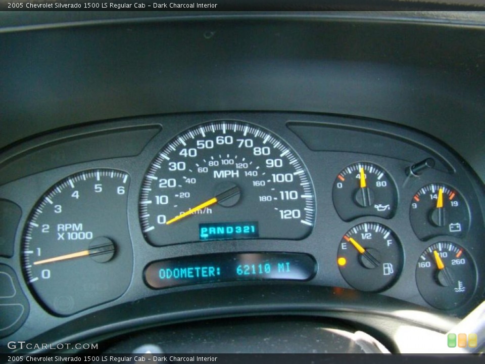 Dark Charcoal Interior Gauges for the 2005 Chevrolet Silverado 1500 LS Regular Cab #39953706