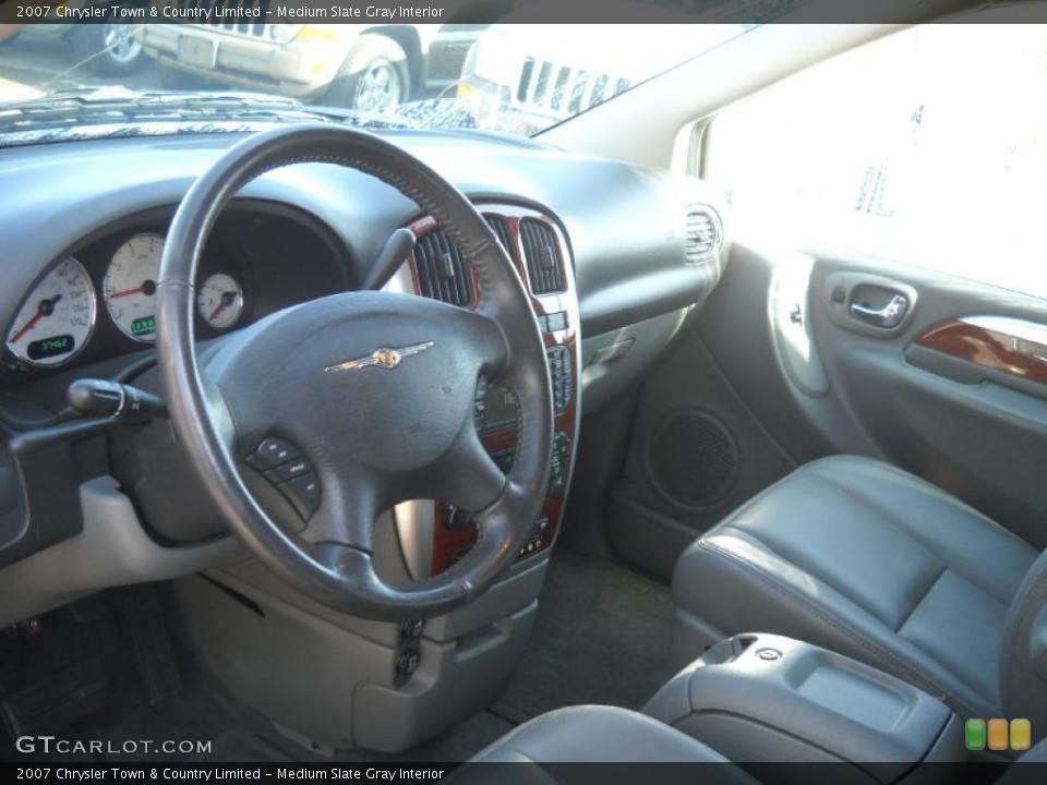 Medium Slate Gray Interior Prime Interior for the 2007 Chrysler Town & Country Limited #39955674