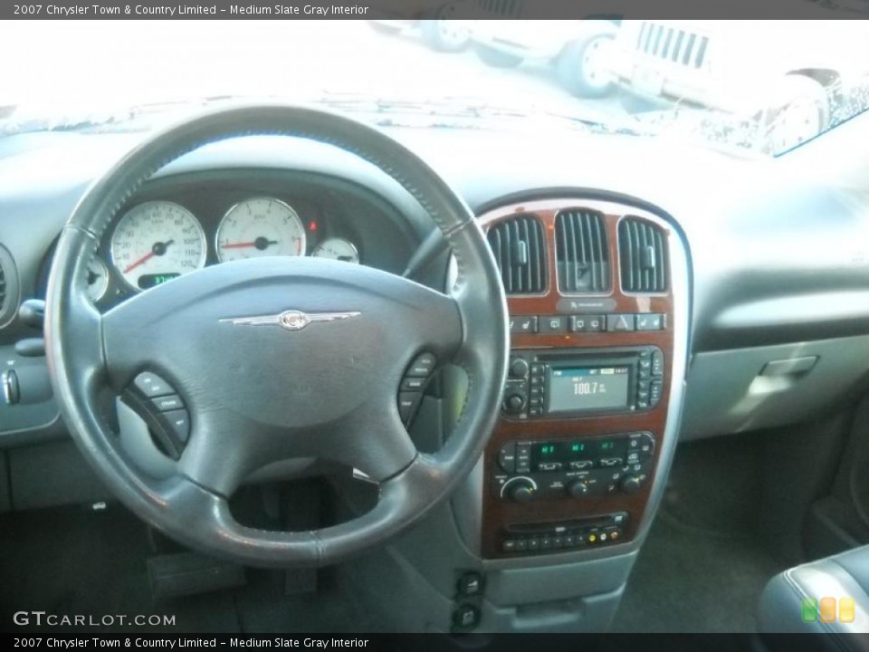 Medium Slate Gray Interior Dashboard for the 2007 Chrysler Town & Country Limited #39955722