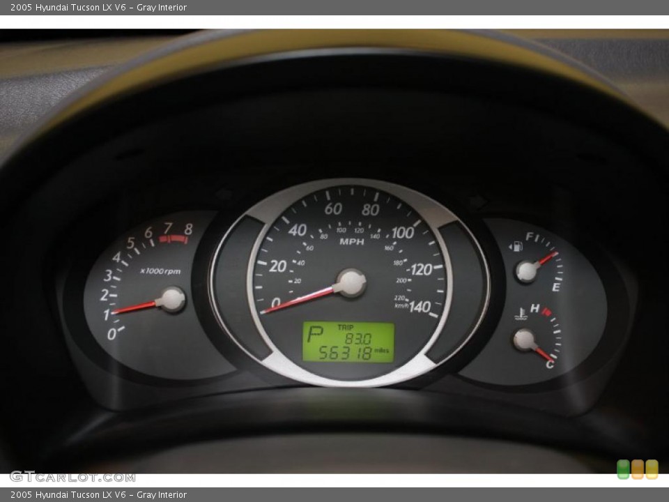 Gray Interior Gauges for the 2005 Hyundai Tucson LX V6 #39957886
