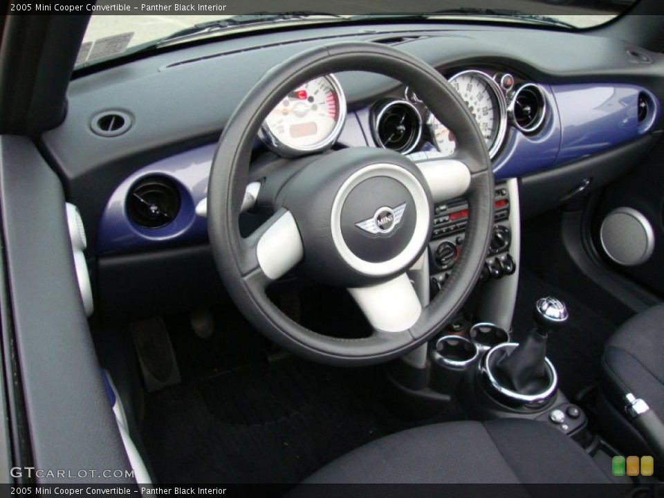 Panther Black Interior Photo for the 2005 Mini Cooper Convertible #39958654