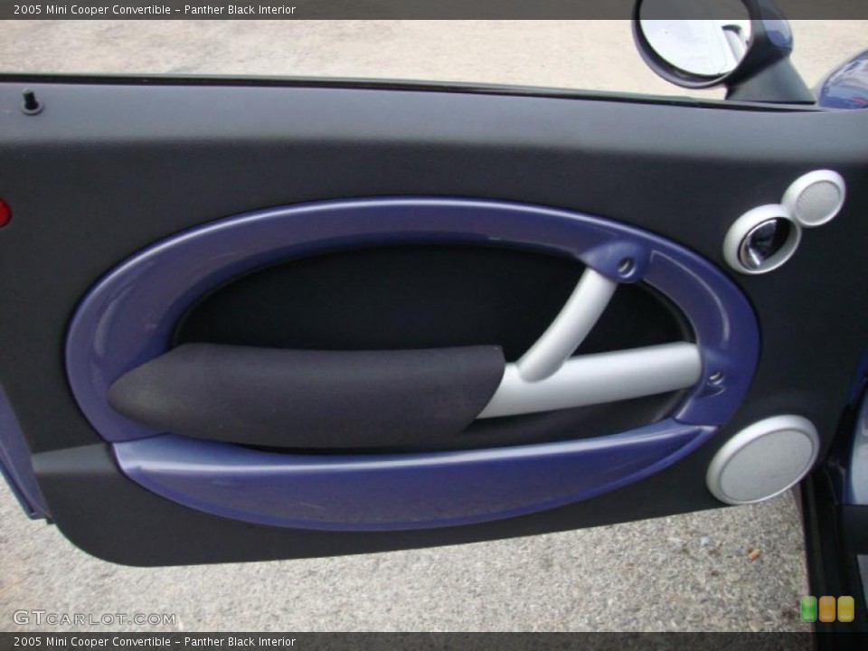 Panther Black Interior Door Panel for the 2005 Mini Cooper Convertible #39958686