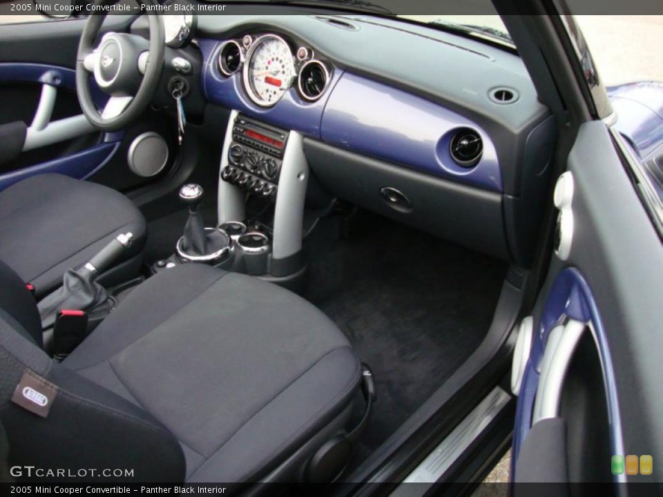 Panther Black Interior Photo for the 2005 Mini Cooper Convertible #39958734