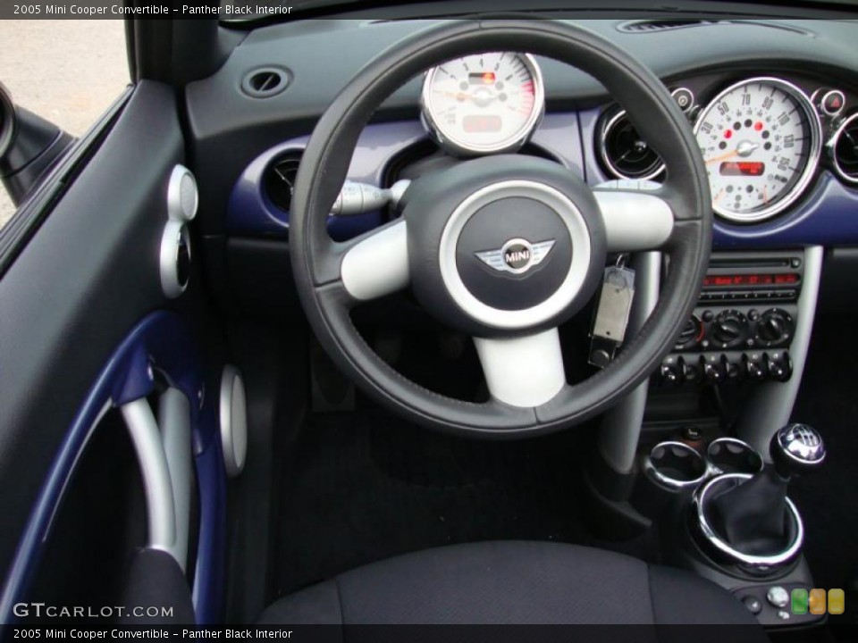Panther Black Interior Steering Wheel for the 2005 Mini Cooper Convertible #39958854