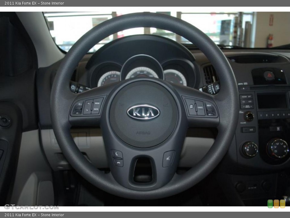Stone Interior Steering Wheel for the 2011 Kia Forte EX #39961758