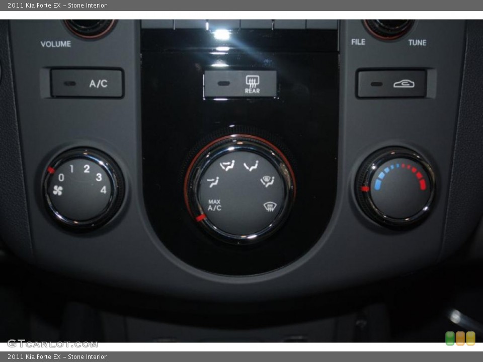 Stone Interior Controls for the 2011 Kia Forte EX #39961900