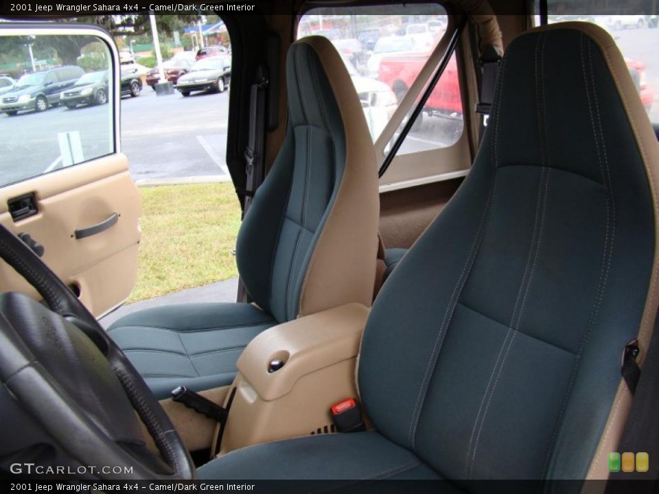 Camel/Dark Green Interior Photo for the 2001 Jeep Wrangler Sahara 4x4 #39965026