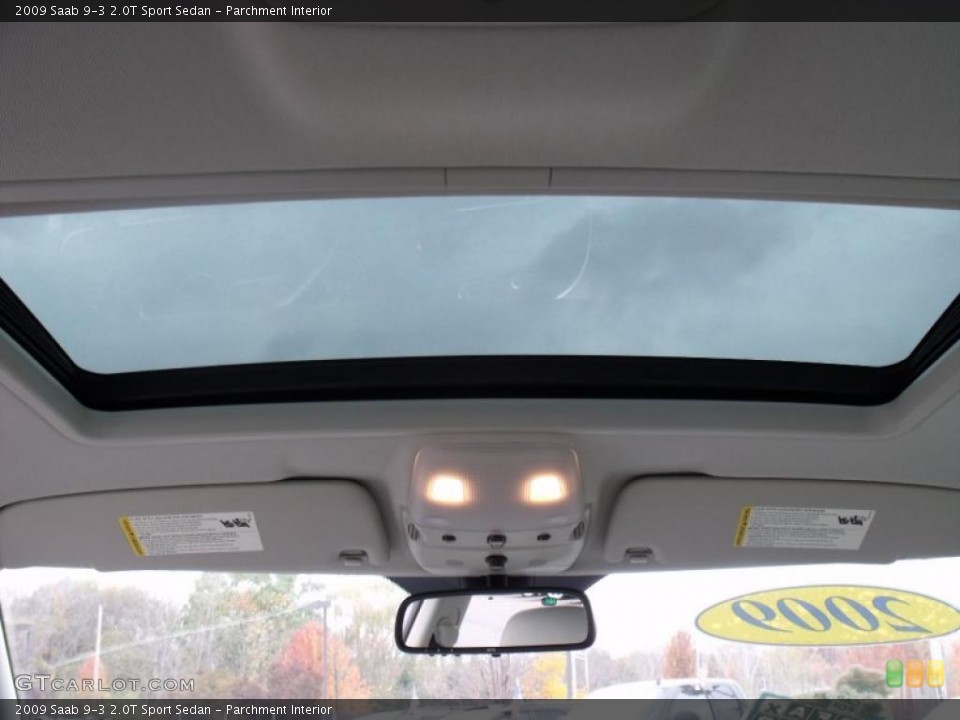 Parchment Interior Sunroof for the 2009 Saab 9-3 2.0T Sport Sedan #39966638