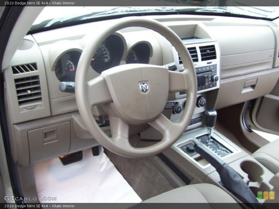 Khaki 2010 Dodge Nitro Interiors