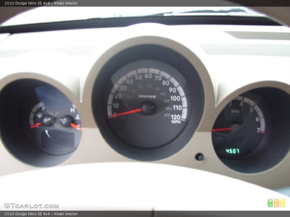 Khaki Interior Gauges for the 2010 Dodge Nitro SE 4x4 #39966774
