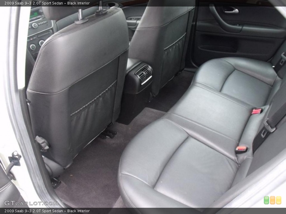 Black Interior Photo for the 2009 Saab 9-3 2.0T Sport Sedan #39966950