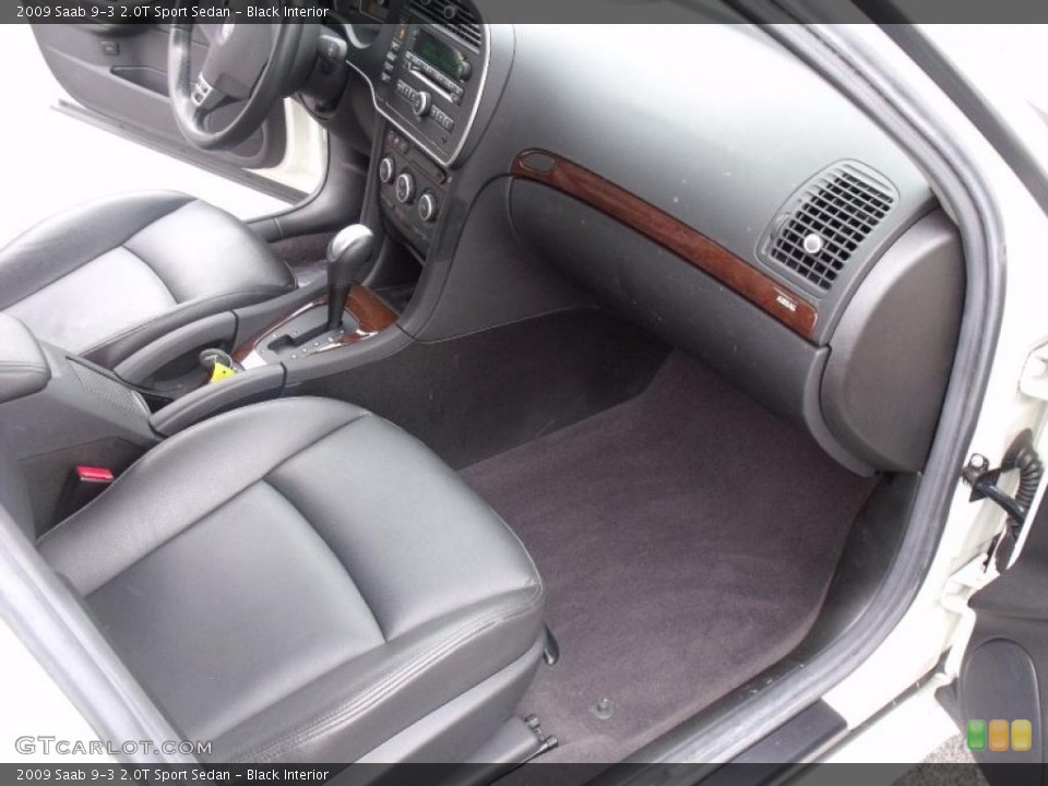 Black Interior Photo for the 2009 Saab 9-3 2.0T Sport Sedan #39966982
