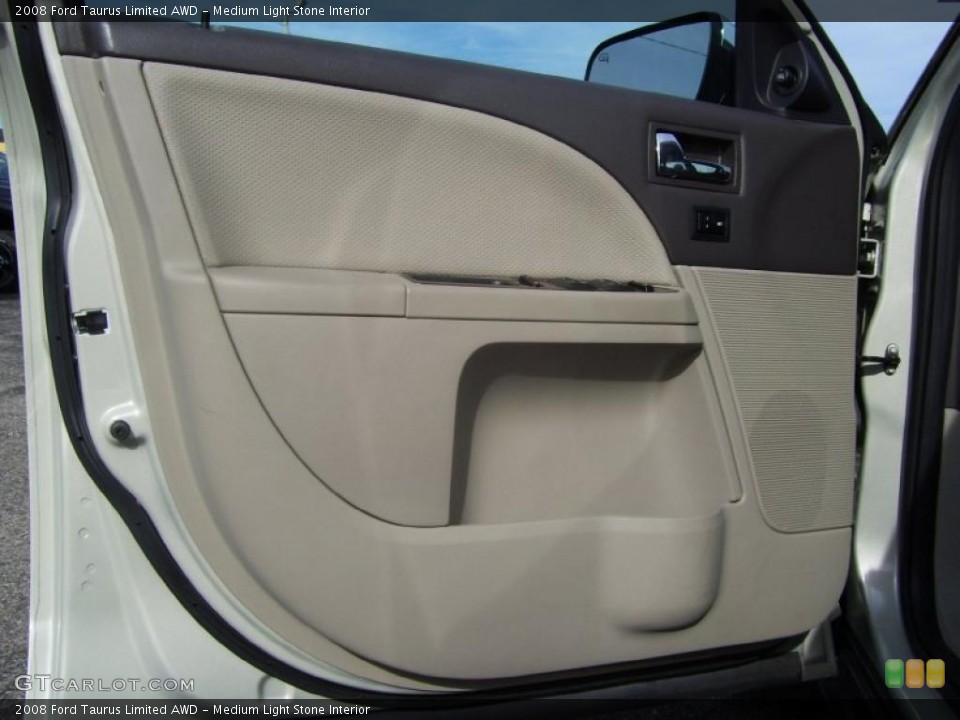 Medium Light Stone Interior Door Panel for the 2008 Ford Taurus Limited AWD #39967432