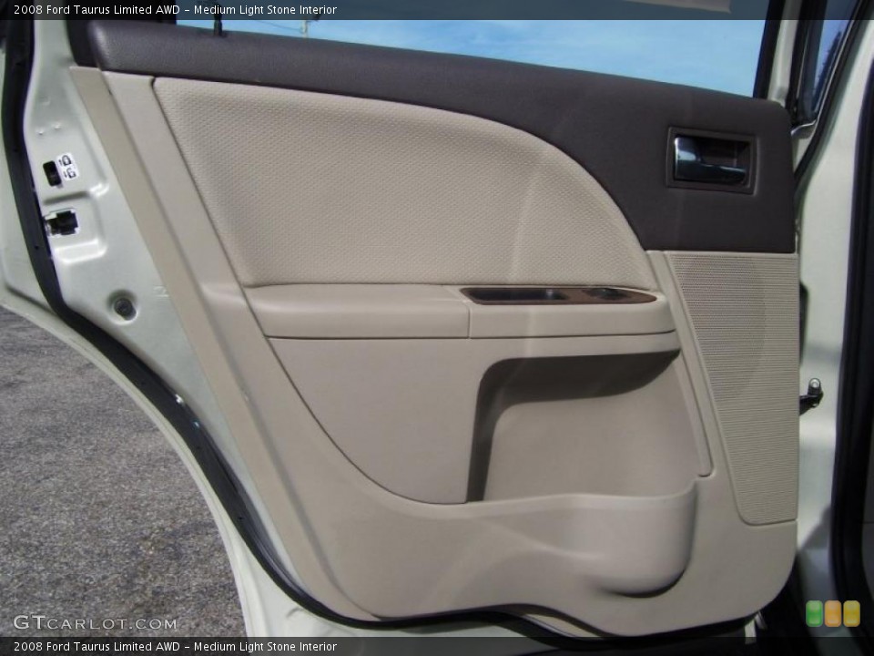 Medium Light Stone Interior Door Panel for the 2008 Ford Taurus Limited AWD #39967448
