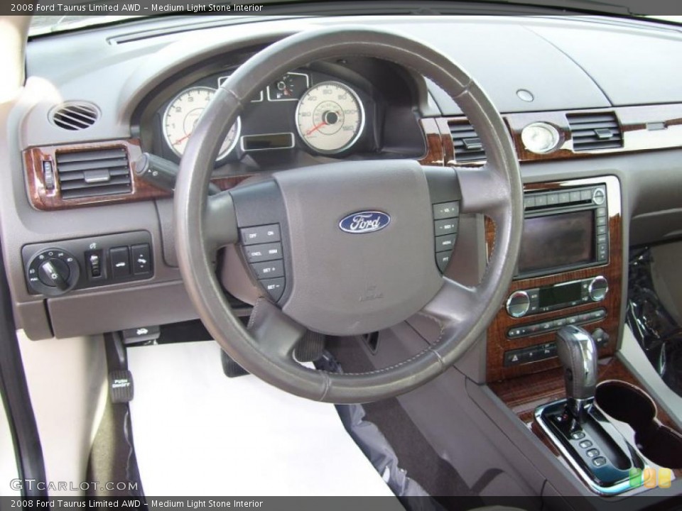 Medium Light Stone Interior Prime Interior for the 2008 Ford Taurus Limited AWD #39967508