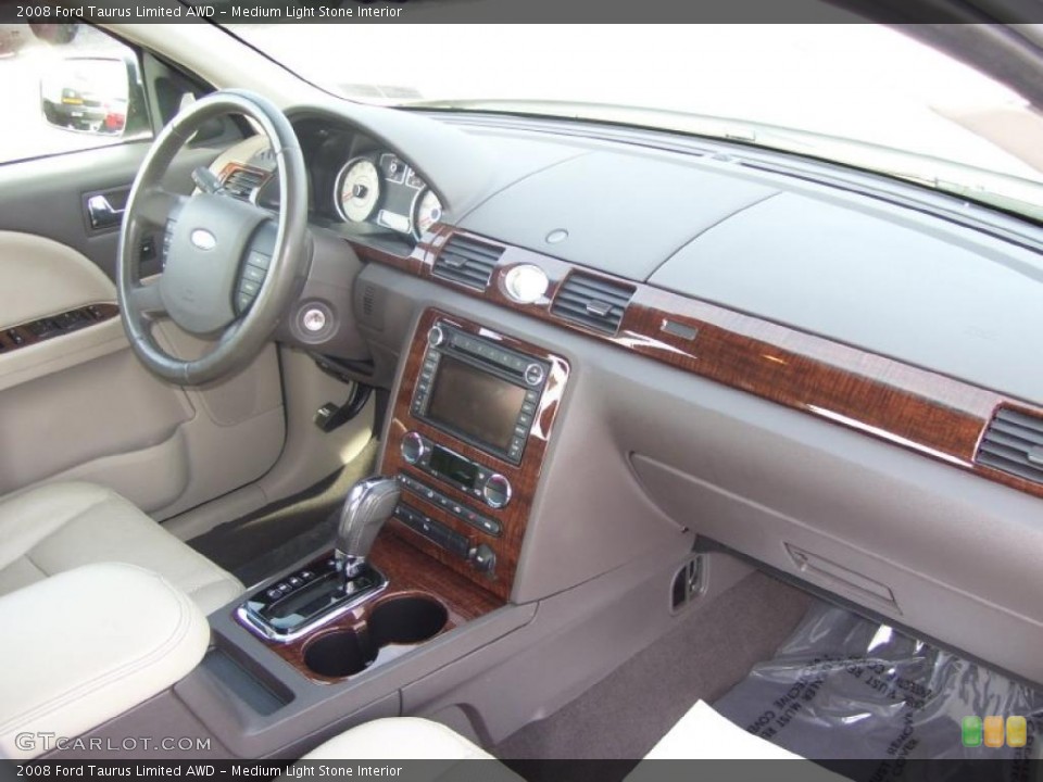 Medium Light Stone Interior Dashboard for the 2008 Ford Taurus Limited AWD #39967604