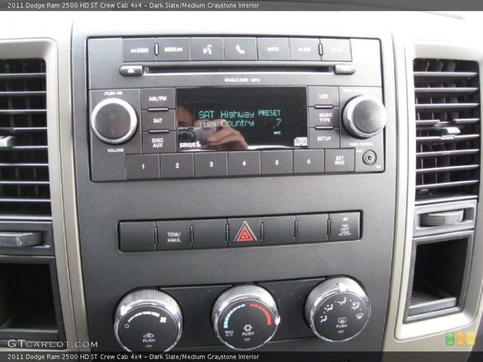 Dark Slate/Medium Graystone Interior Controls for the 2011 Dodge Ram 2500 HD ST Crew Cab 4x4 #39970180