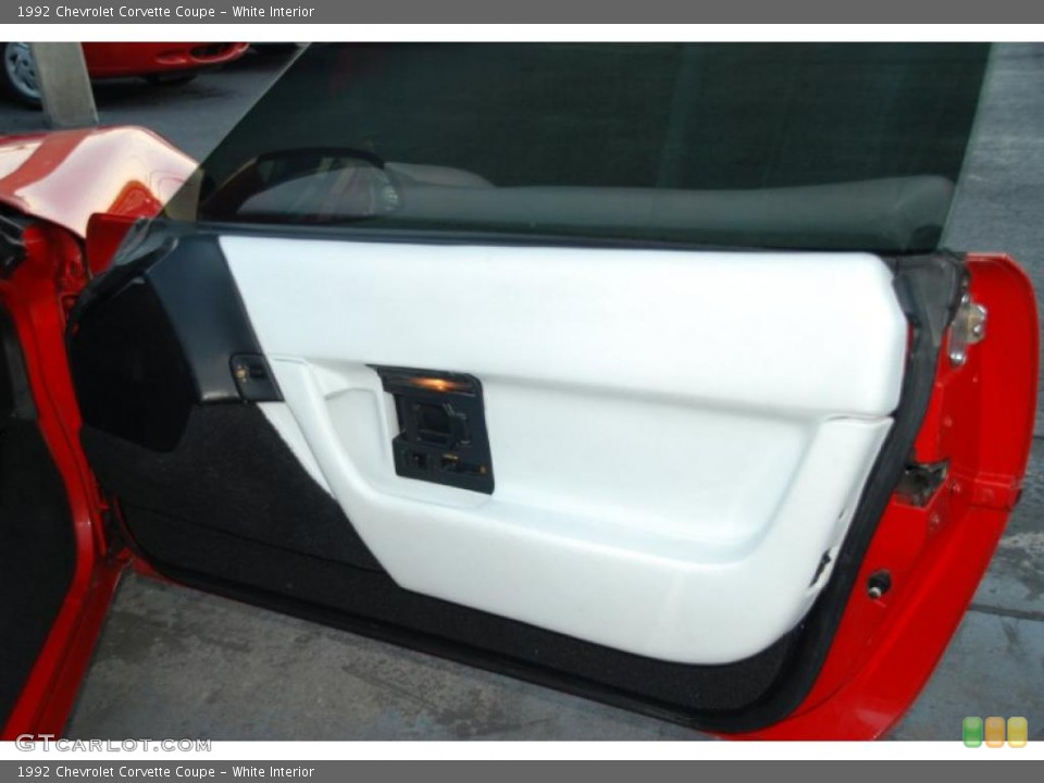 White Interior Door Panel for the 1992 Chevrolet Corvette Coupe #39970232
