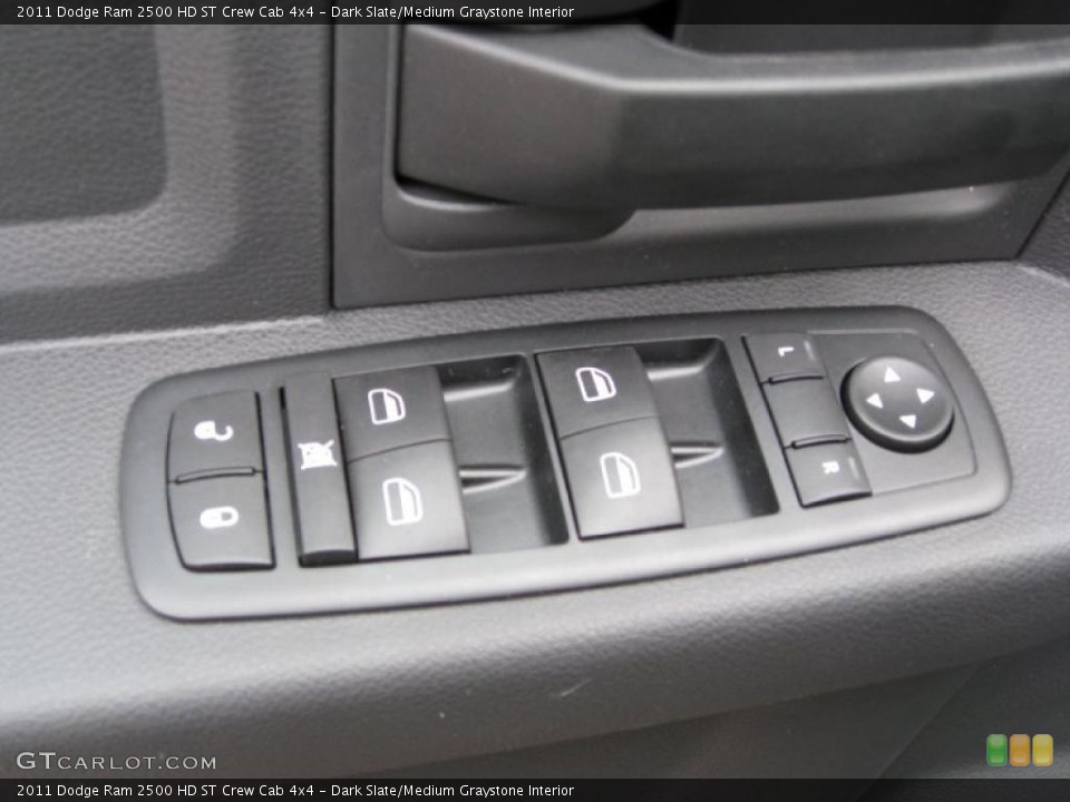 Dark Slate/Medium Graystone Interior Controls for the 2011 Dodge Ram 2500 HD ST Crew Cab 4x4 #39970288