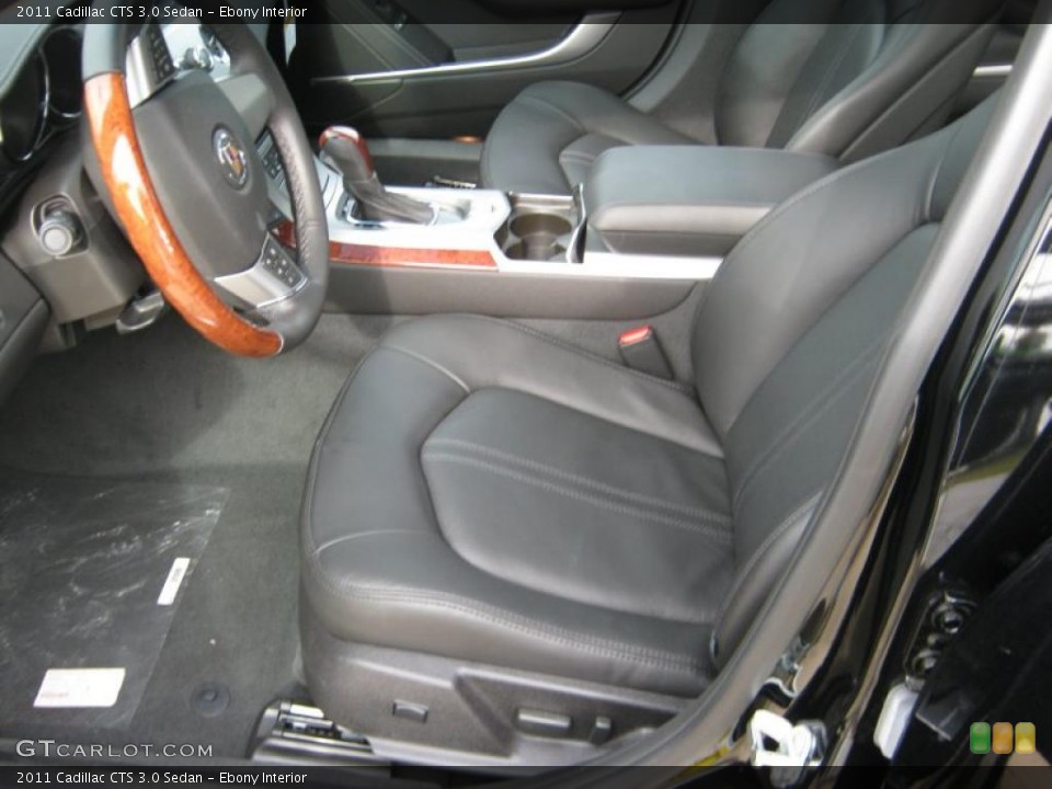 Ebony Interior Prime Interior for the 2011 Cadillac CTS 3.0 Sedan #39970608