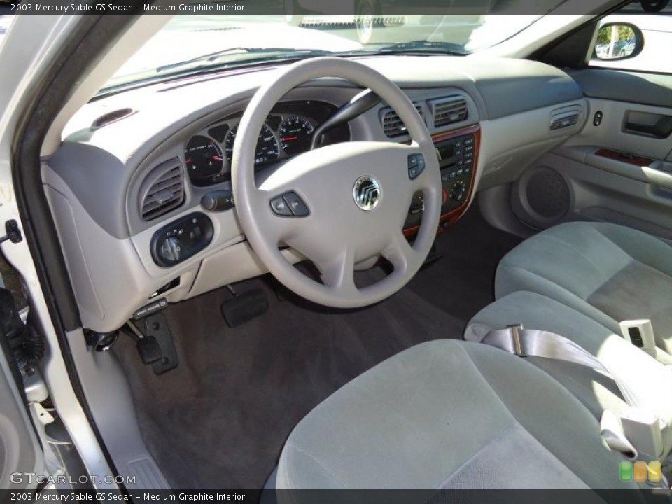 Medium Graphite Interior Prime Interior for the 2003 Mercury Sable GS Sedan #39970736