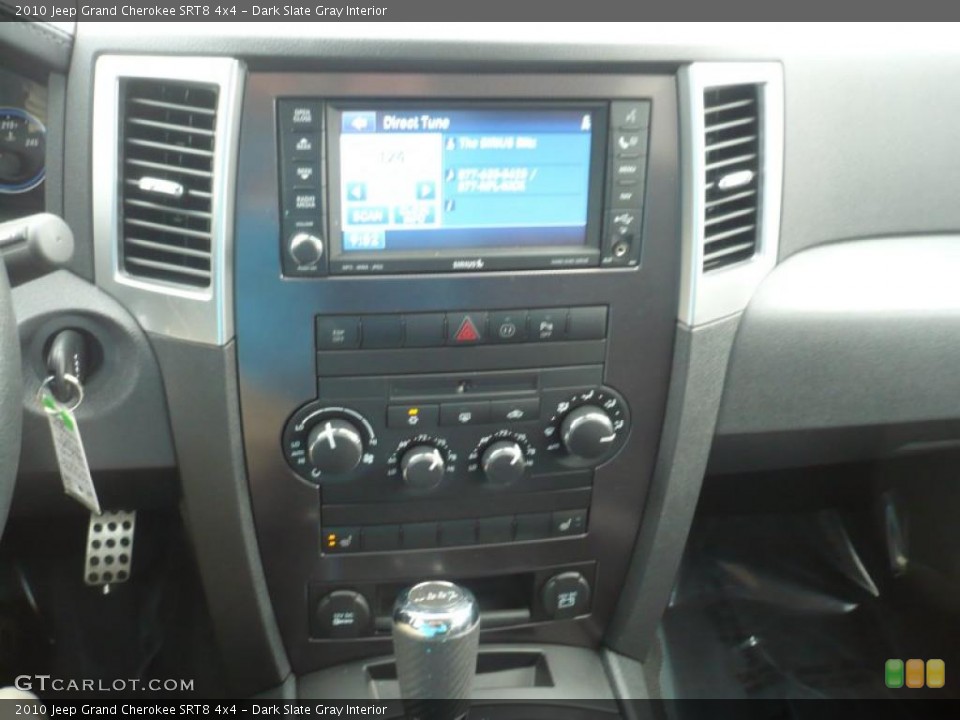 Dark Slate Gray Interior Controls for the 2010 Jeep Grand Cherokee SRT8 4x4 #39970804
