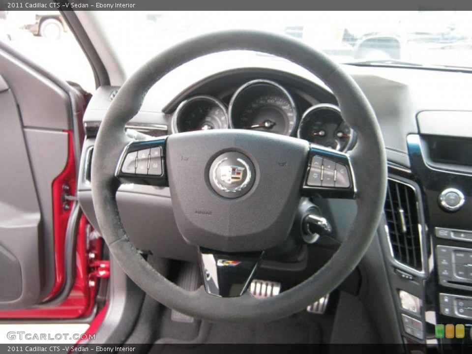 Ebony Interior Steering Wheel for the 2011 Cadillac CTS -V Sedan #39970964