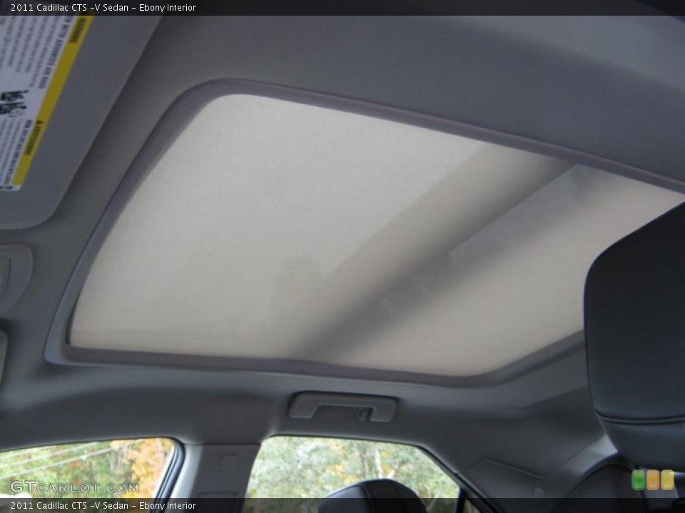 Ebony Interior Sunroof for the 2011 Cadillac CTS -V Sedan #39970996